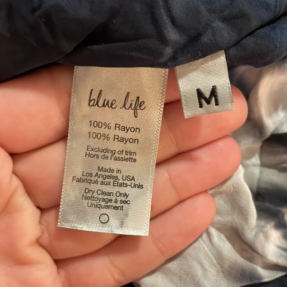 Blue Life Scarf Dress in Blue/White Tie Dye SZ M/L EUC - Picture 8 of 8